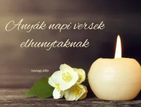 anyák napi versek elhunytaknak