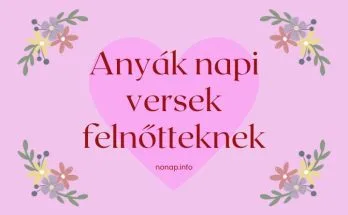 anyák napi versek felnőtteknek